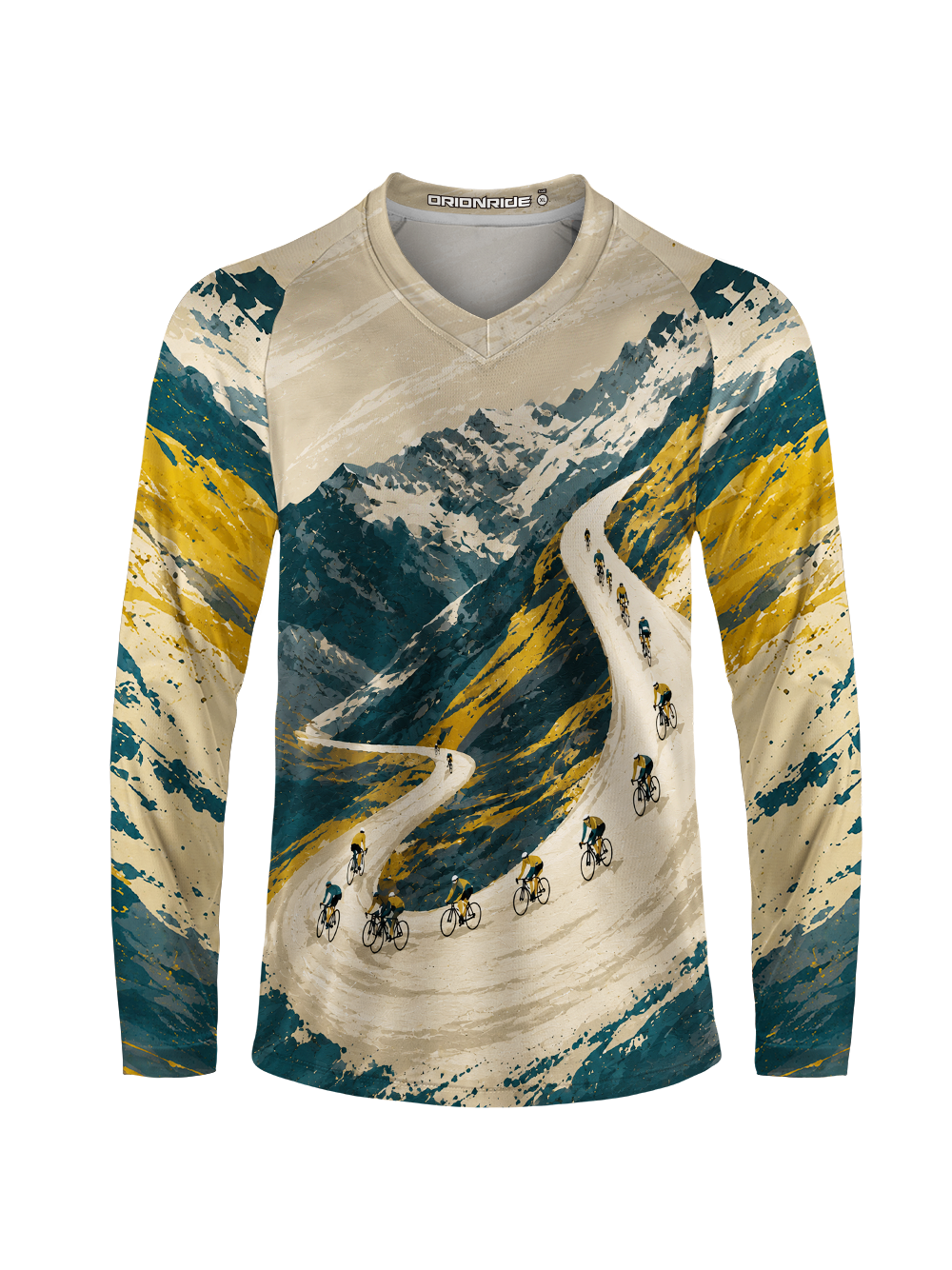 Orionride Conquer The Mountain Peak Long Sleeve Downhill Jersey