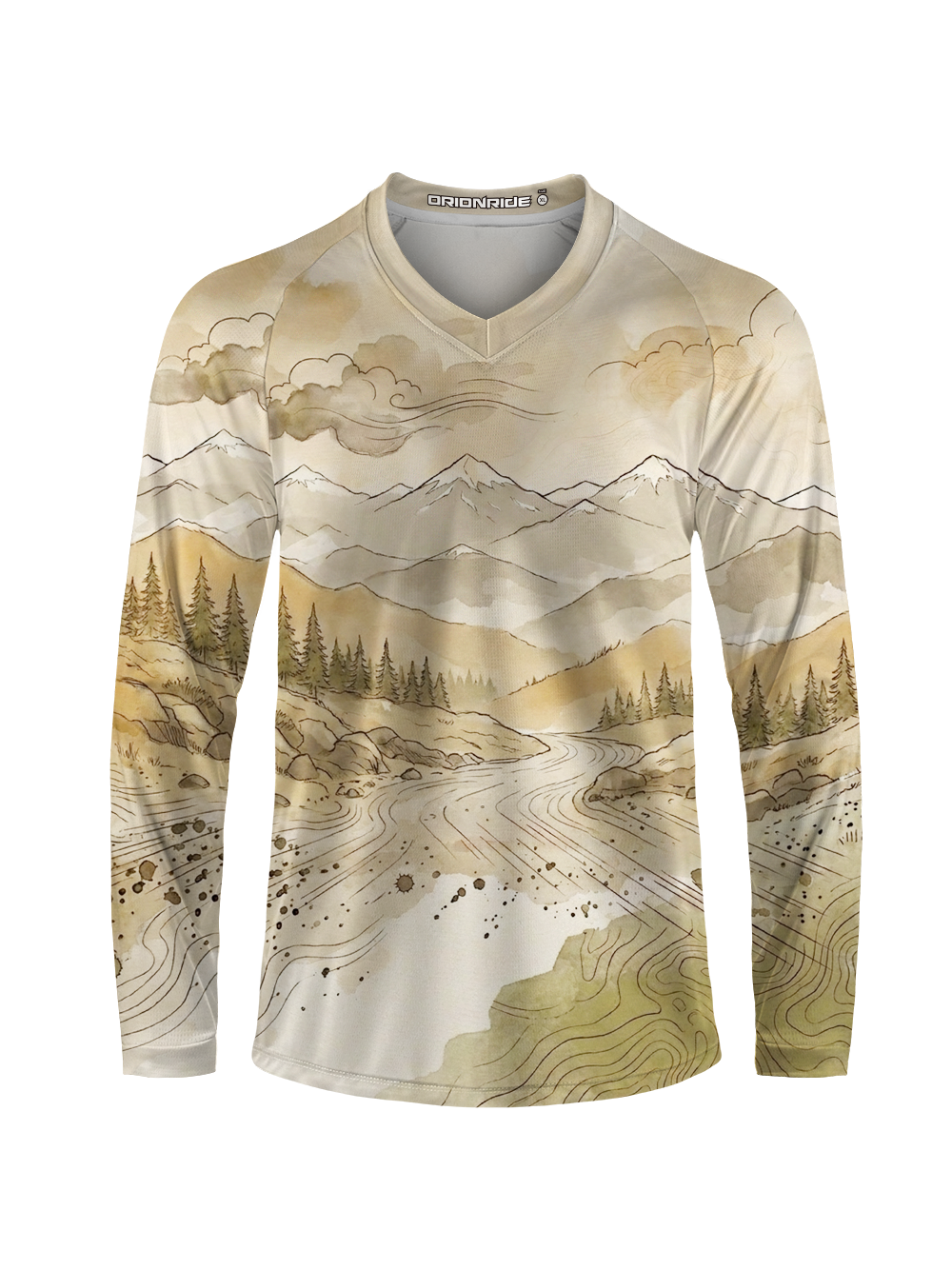 Orionride Ink Contour Long Sleeve Downhill Jersey