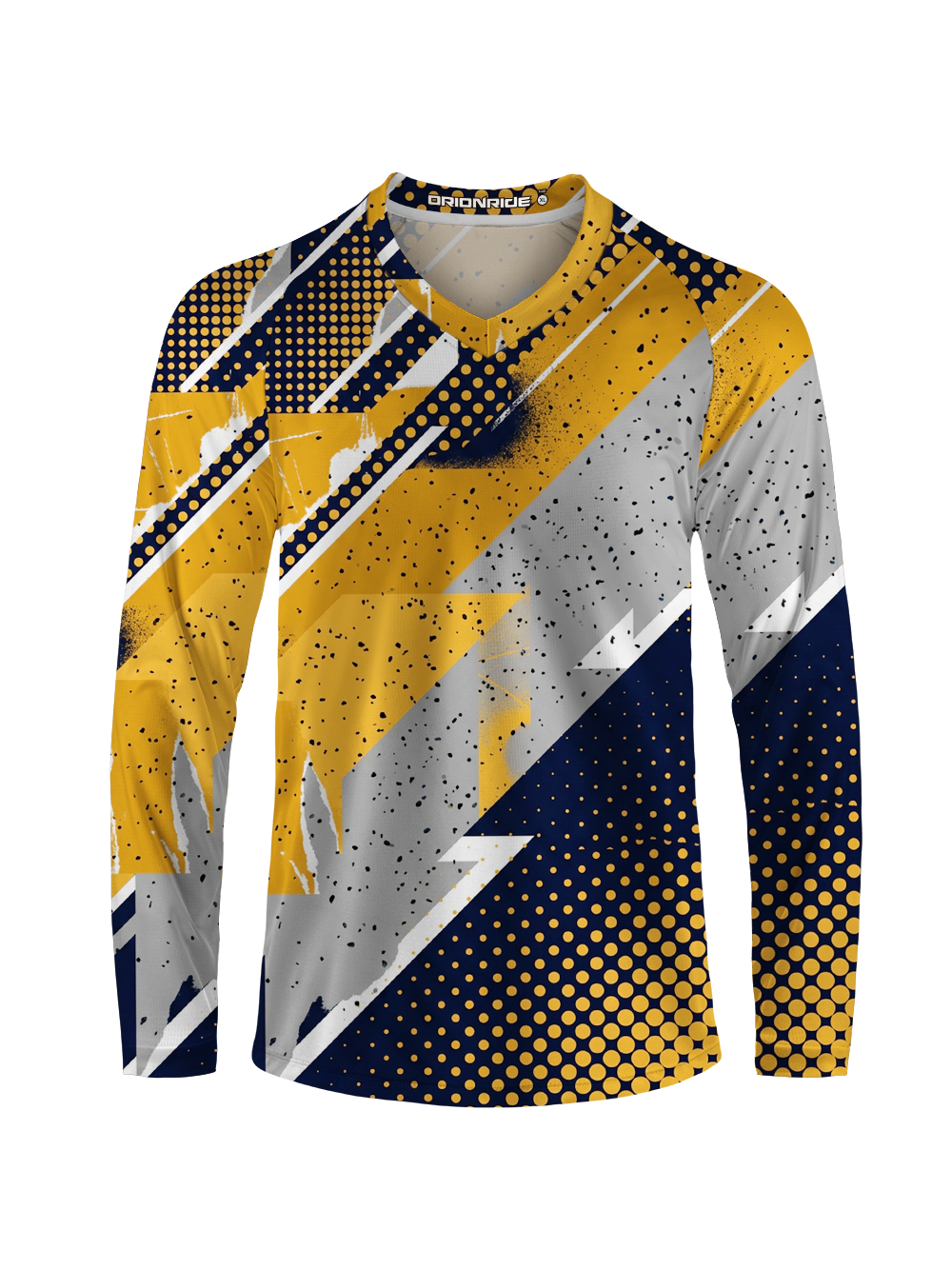 Orionride Halftone Dots Long Sleeve Downhill Jersey