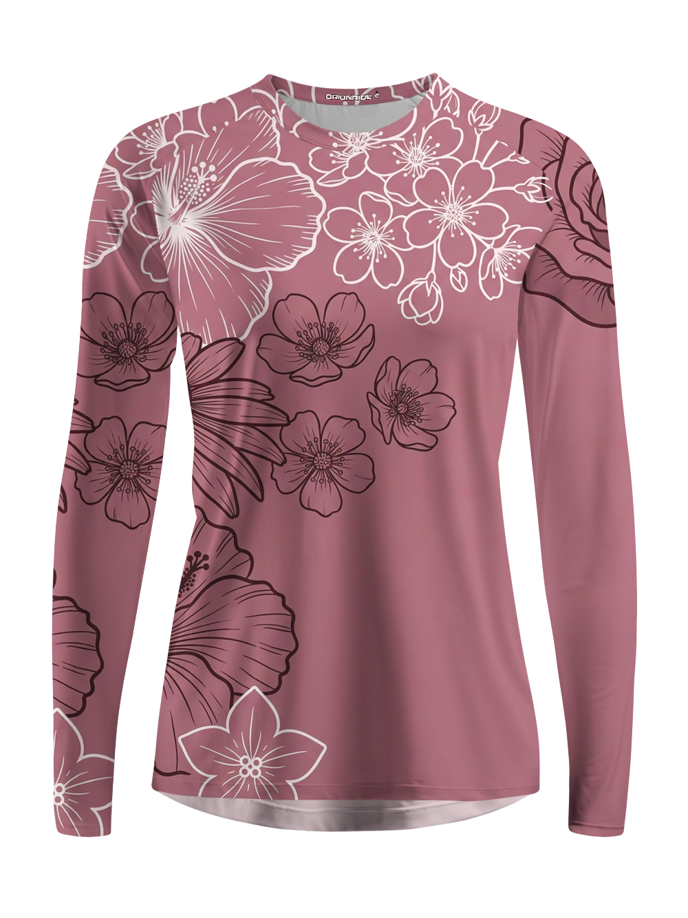 Orionride Blush Blossoms Women's Quick Dry Downhill Jersey