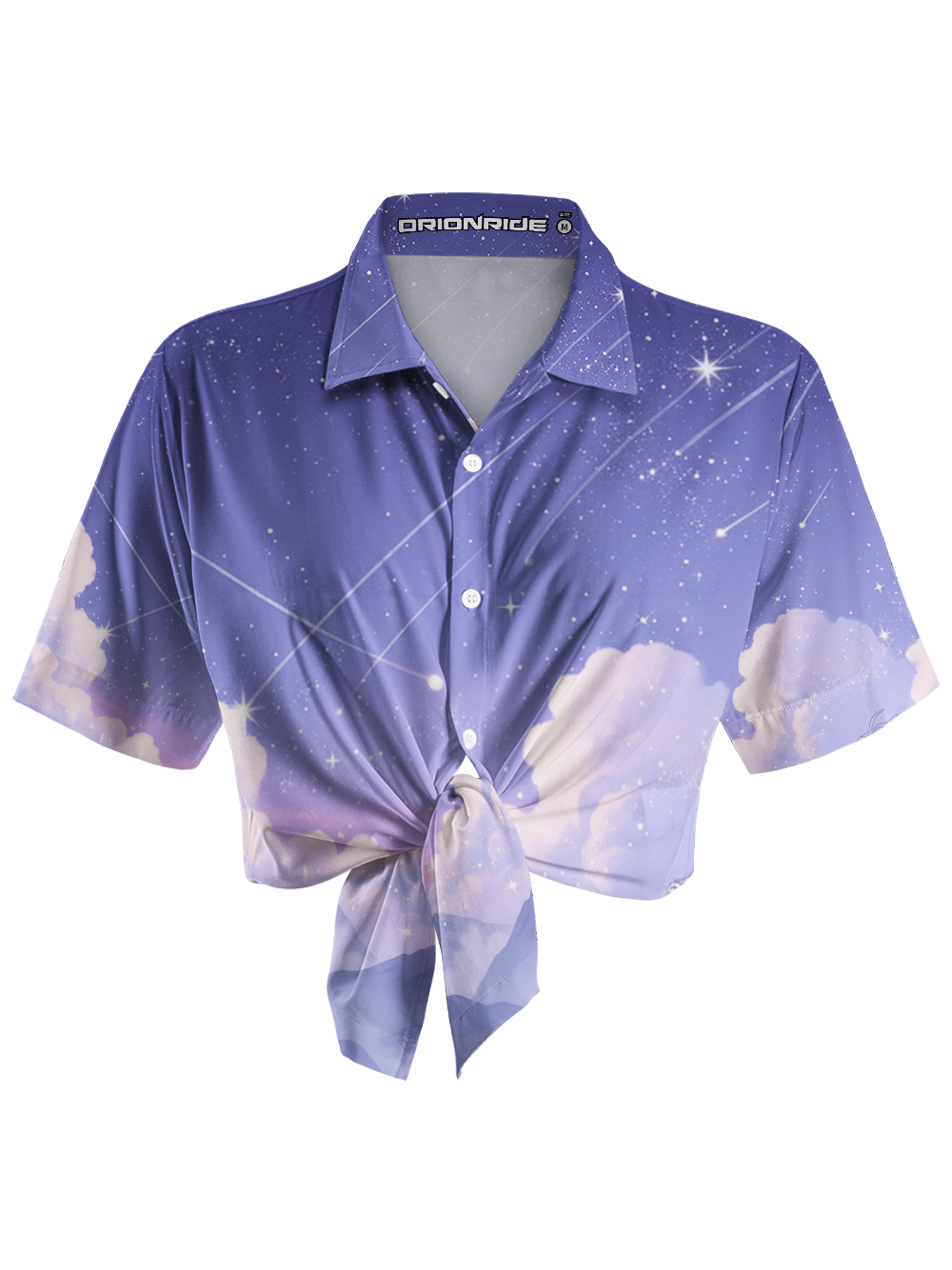 Orionride Meteor Shower Zipper Pockets Ultra Lightweight Short Sleeves Women's Gravel Shirt