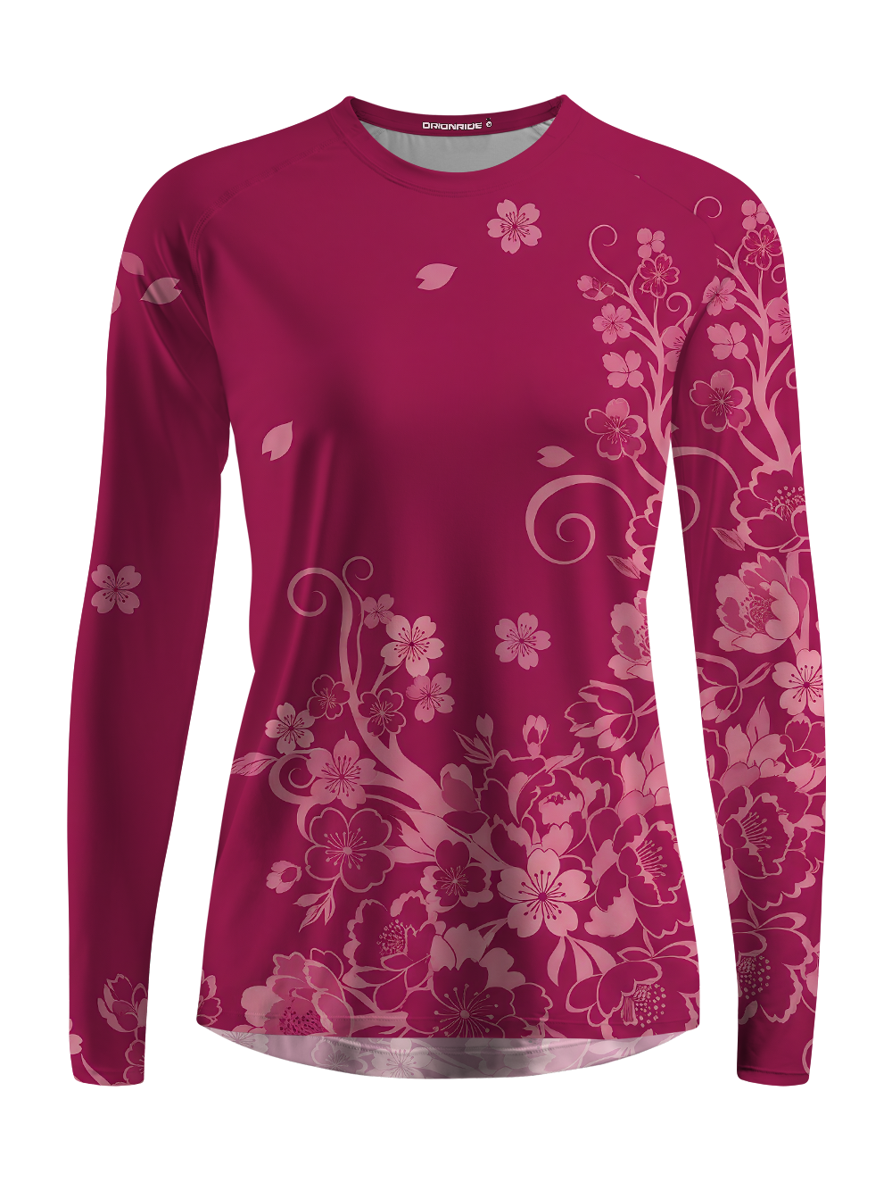 Orionride Gradient Cherry Blossoms Women's Quick Dry Downhill Jersey