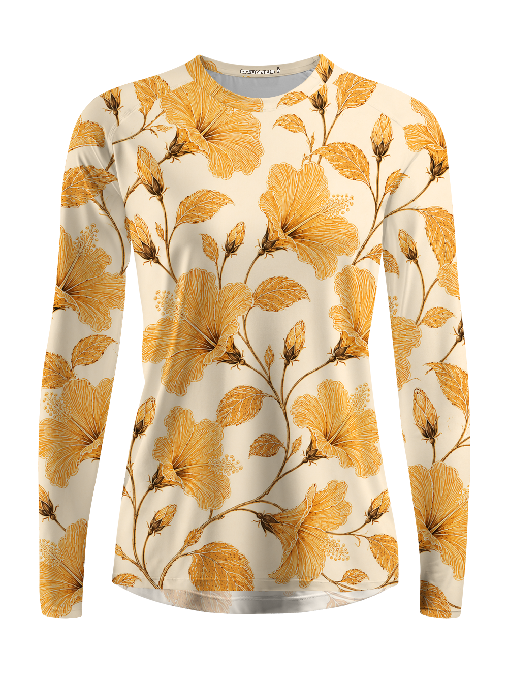 Orionride Gold Line Hibiscus Women's Quick Dry Downhill Jersey
