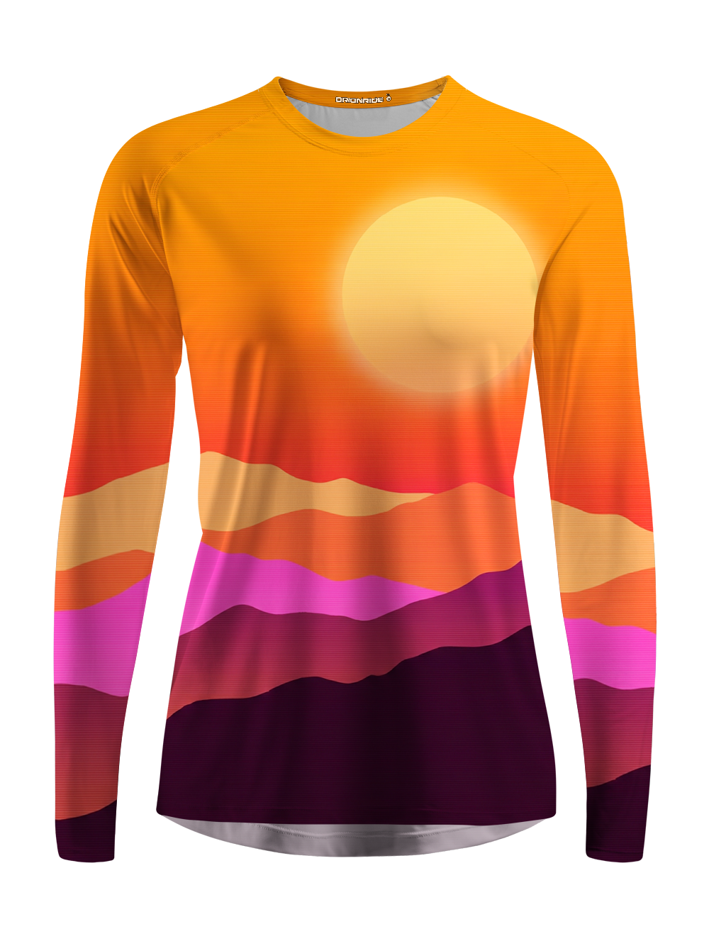 Orionride Mountain Silhouette Women's Quick Dry Downhill Jersey