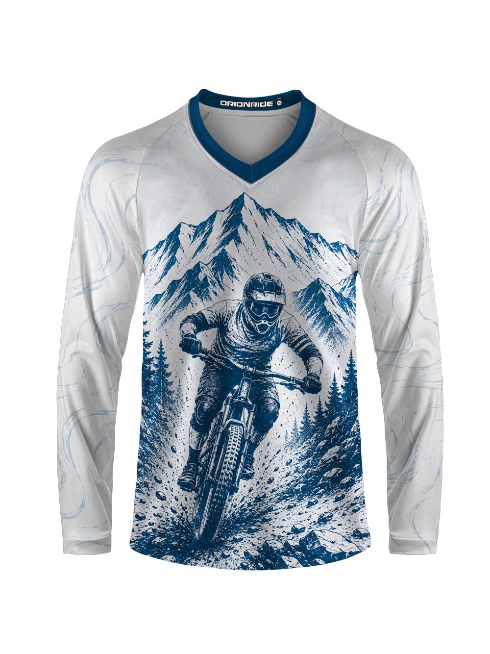Orionride Tall Pine Forest Long Sleeve Downhill Jersey