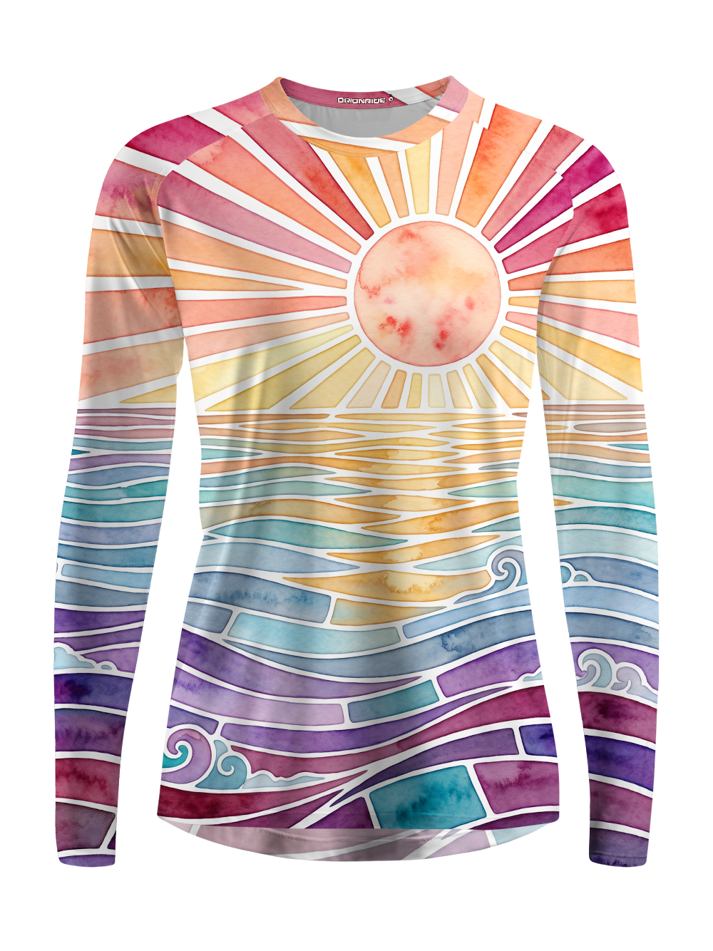 Orionride Colorful Sunset Women's Quick Dry Downhill Jersey
