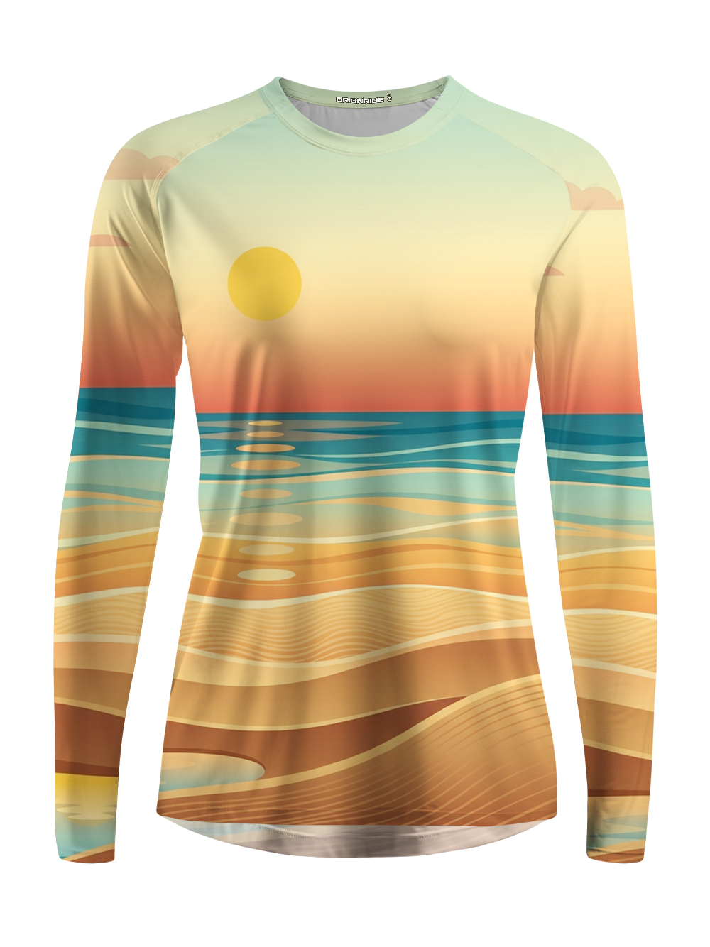 Orionride Golden Tide Line Women's Quick Dry Downhill Jersey