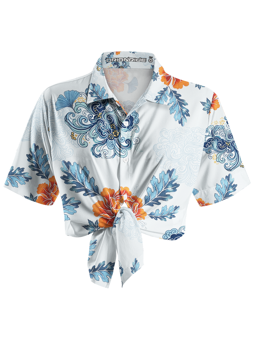 Orionride Charming Garden Zipper Pockets Ultra Lightweight Short Sleeves Women's Gravel Shirt