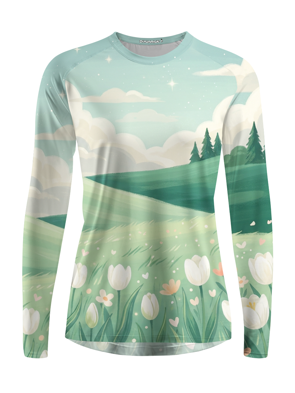 Orionride Tulip Field Women's Quick Dry Downhill Jersey