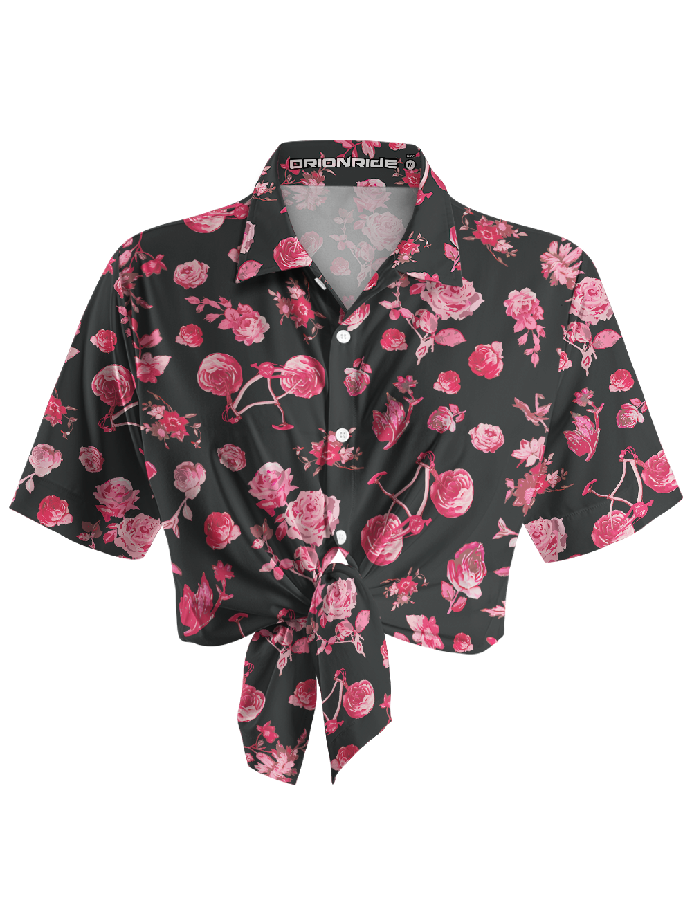 Orionride Romantic Trip Zipper Pockets Ultra Lightweight Short Sleeves Women's Gravel Shirt