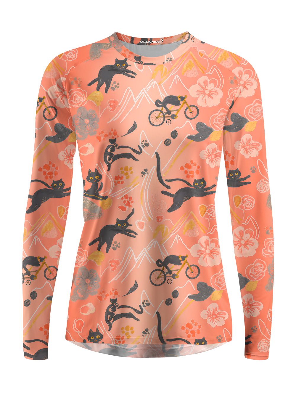 Orionride Leisurely Cat Women's Quick Dry Downhill Jersey