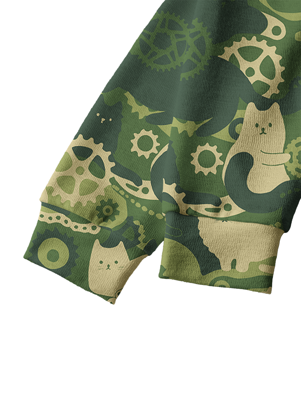 Orionride Cat Playing With Gears Women's Knitted Cardigan