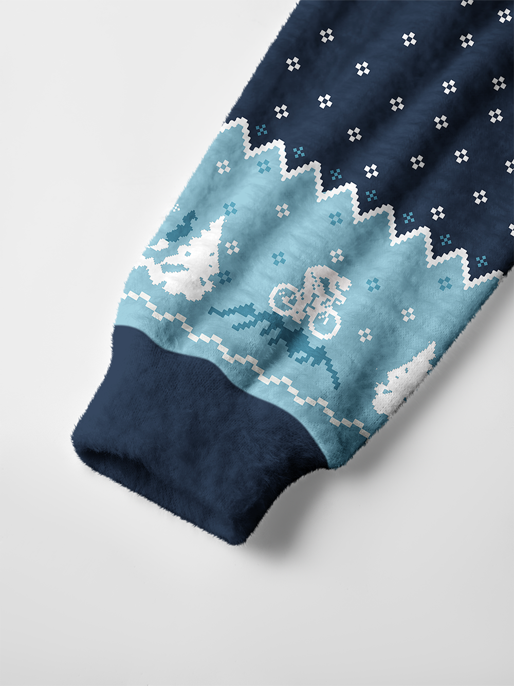 Orionride Narwhal Riding A Bicycle Men's Cardigan Knit Sweaters