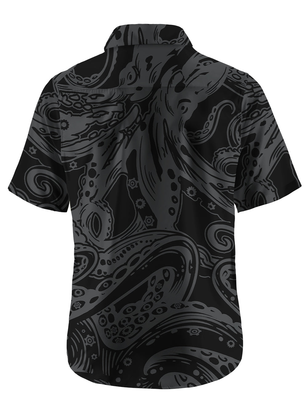 Orionride Octopus Tentacles Zipper Pockets Ultra Lightweight Short Sleeves Gravel Shirt