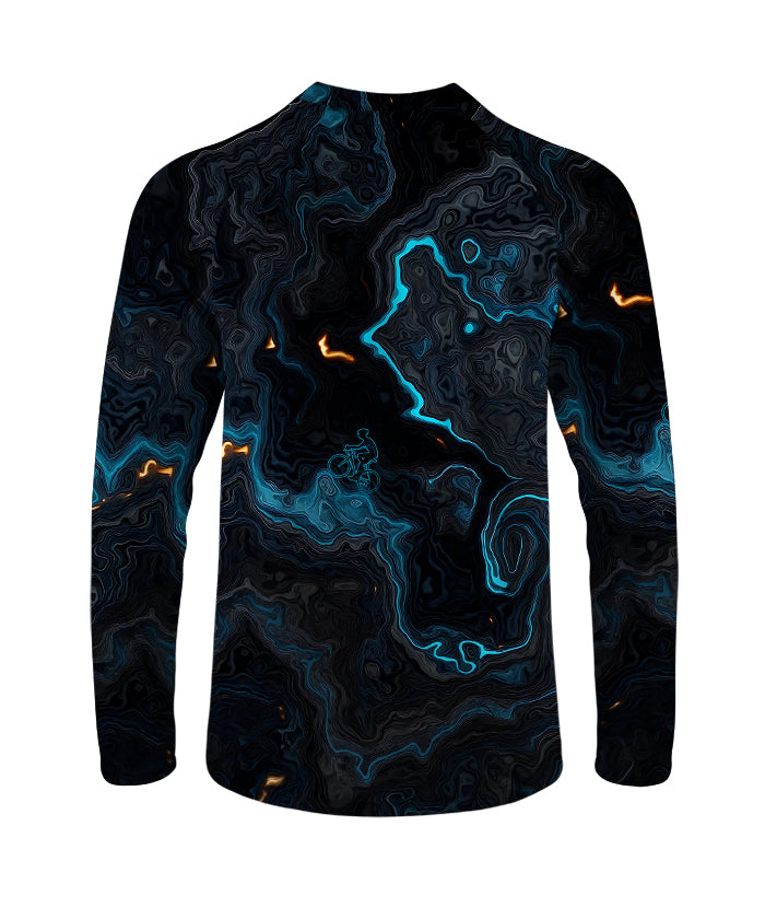 Orionride Luminous Terrain Map Long Sleeve Downhill Jersey
