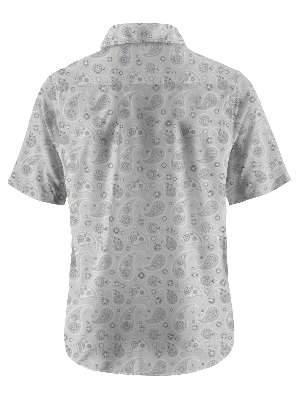 Orionride Cashew Flower Paradise Zipper Pockets Ultra Lightweight Short Sleeves Gravel Shirt