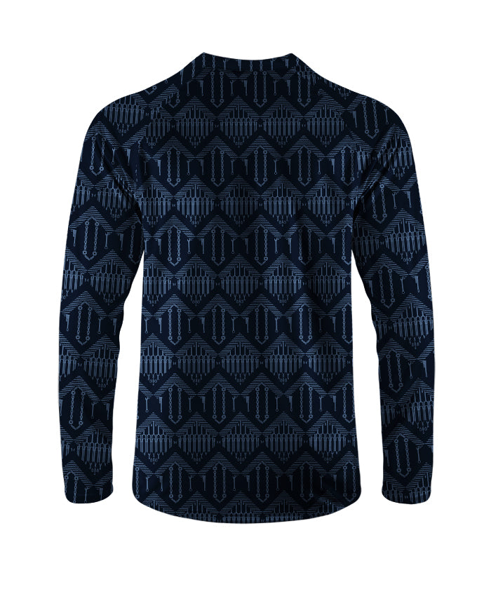 Orionride Checkered Chain Long Sleeve Downhill Jersey