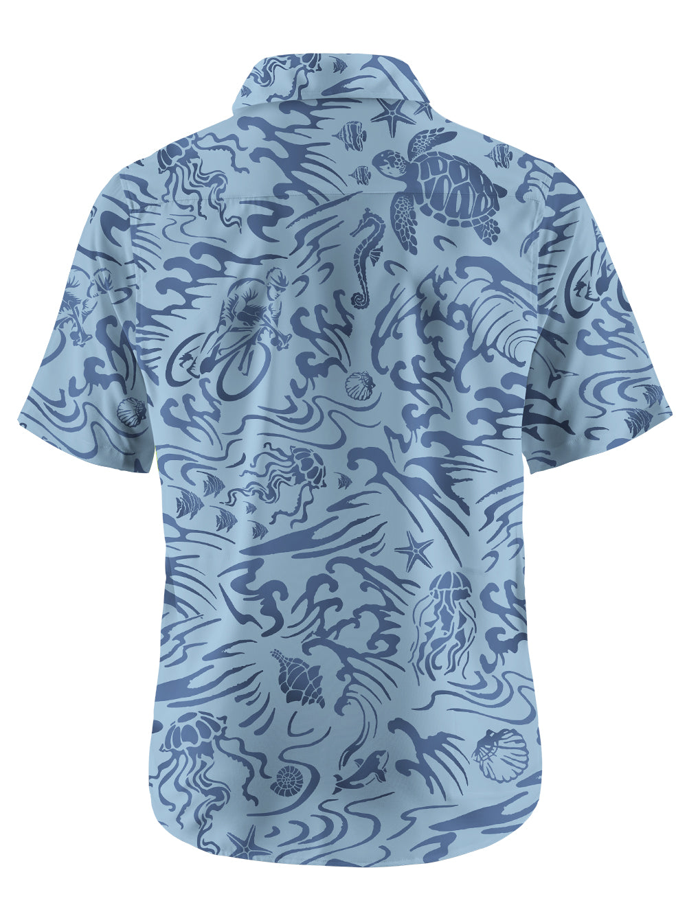 Orionride Ocean Legend Zipper Pockets Ultra Lightweight Short Sleeves Gravel Shirt