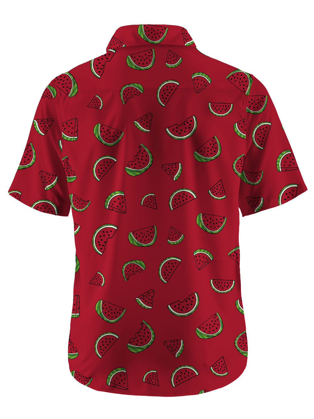 Orionride Fresh Watermelon Zipper Pockets Ultra Lightweight Short Sleeves Gravel Shirt