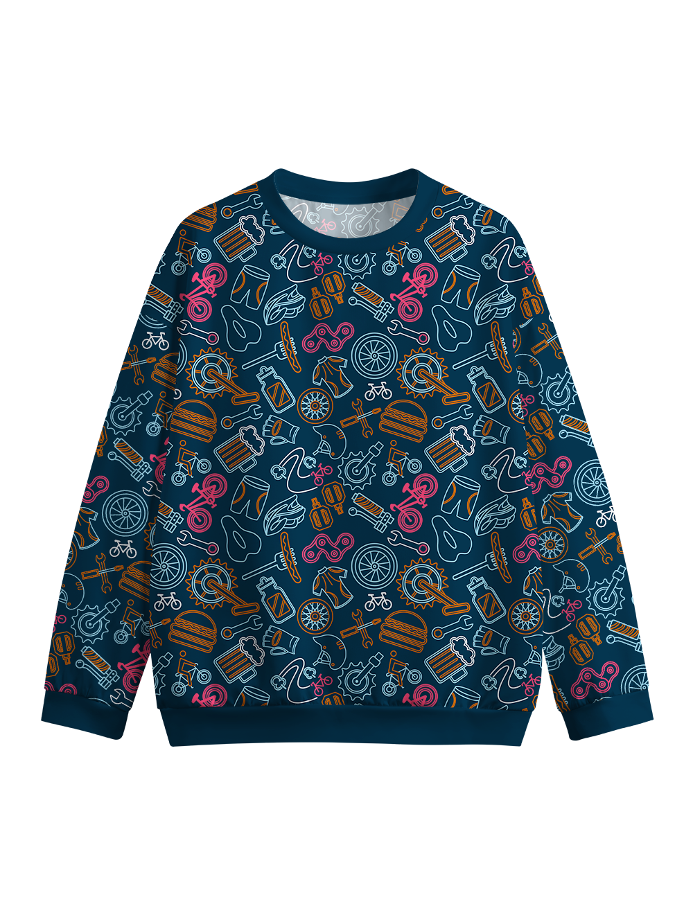 Orionride Weekend BBQ Crew Neck Pullover Sweatshirt