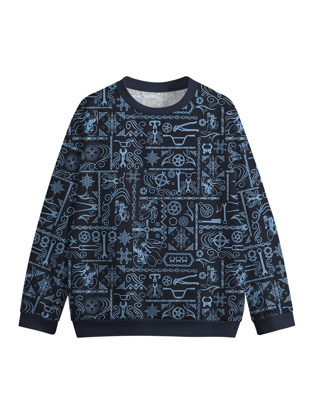 Orionride Mysterious Totem Crew Neck Pullover Sweatshirt