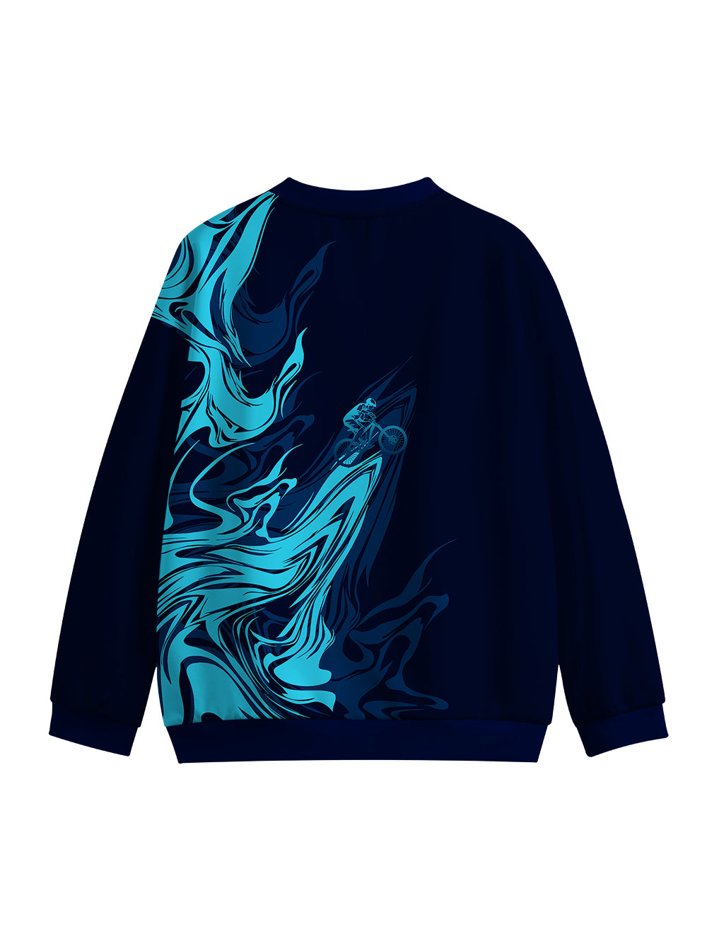 Orionride Water Ripples Crew Neck Pullover Sweatshirt