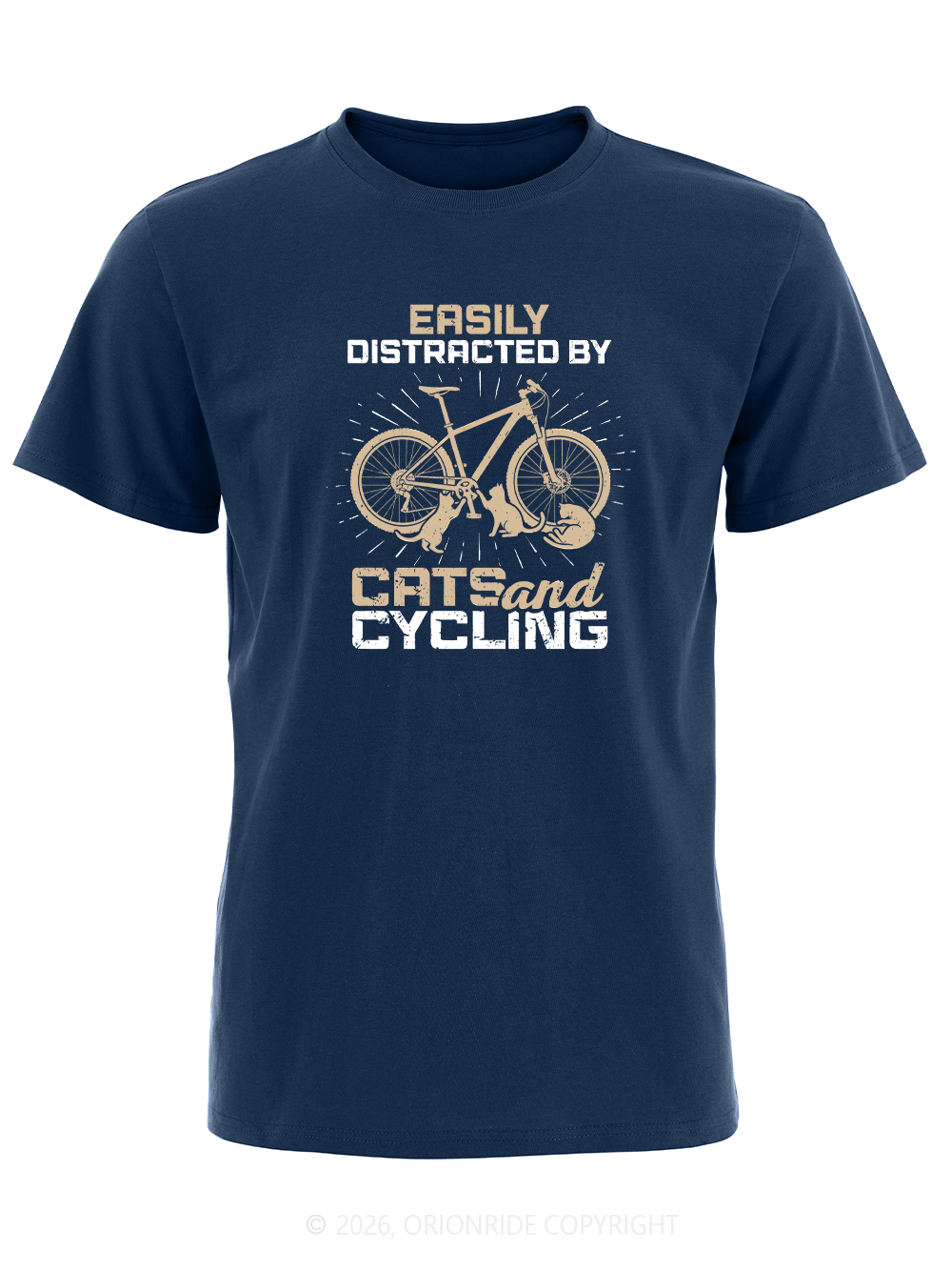 Orionride Attracted By Bicycle Short Sleeves Bike T-Shirt