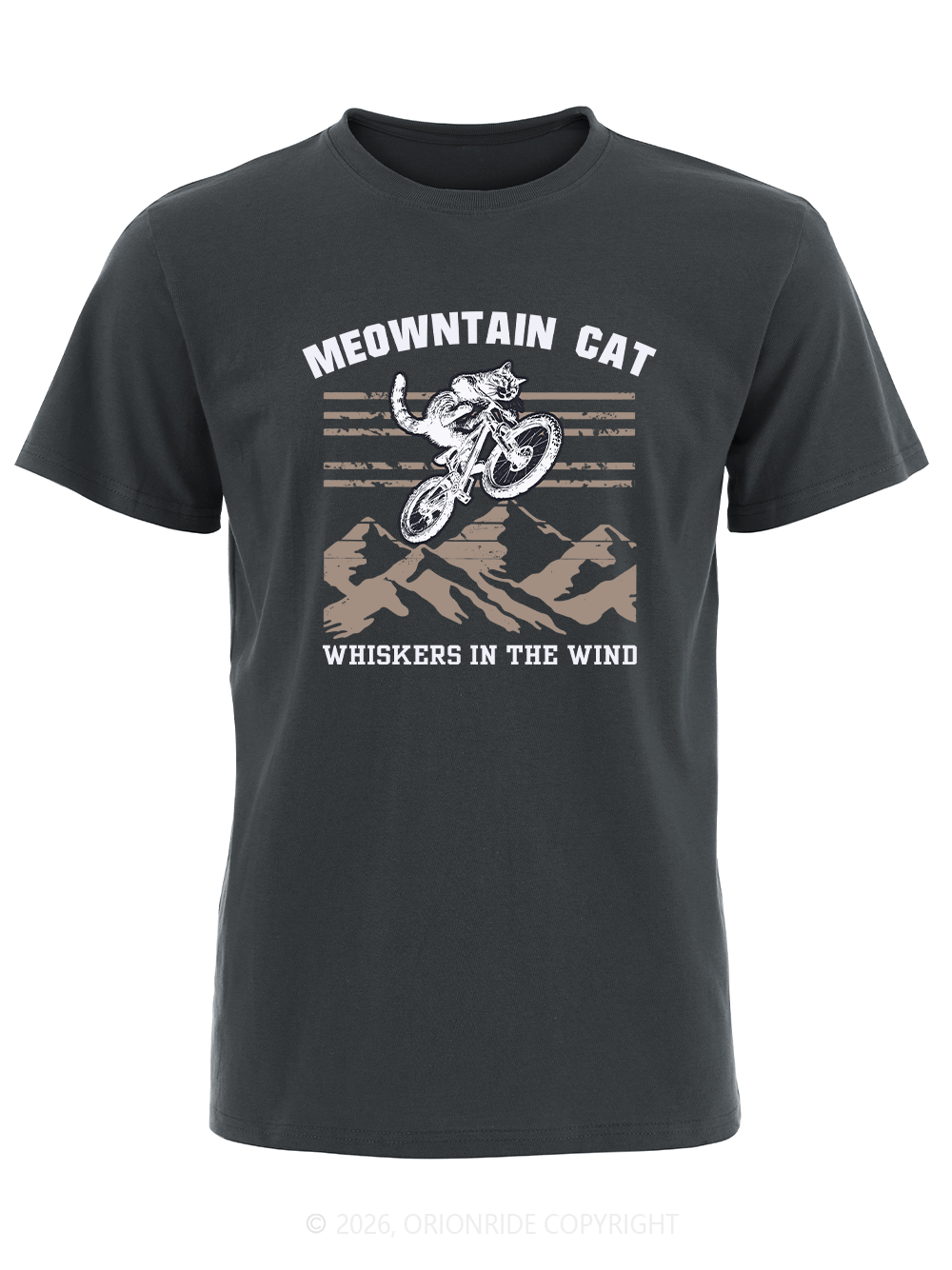 Orionride Cat Riding Short Sleeves Bike T-Shirt