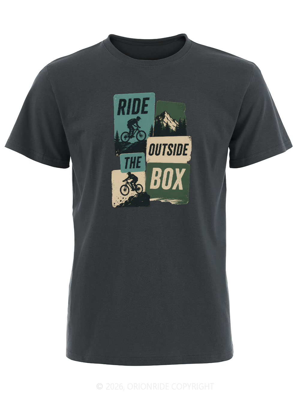 Orionride Ride Outside The Box Short Sleeves Bike T-Shirt