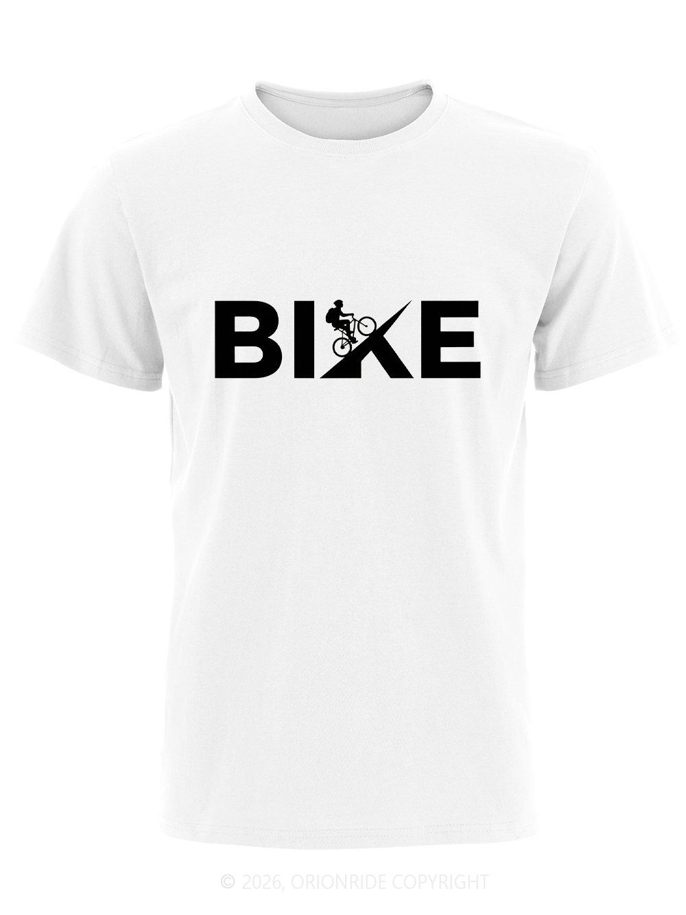 Orionride Letter Combinations Short Sleeves Bike T-Shirt