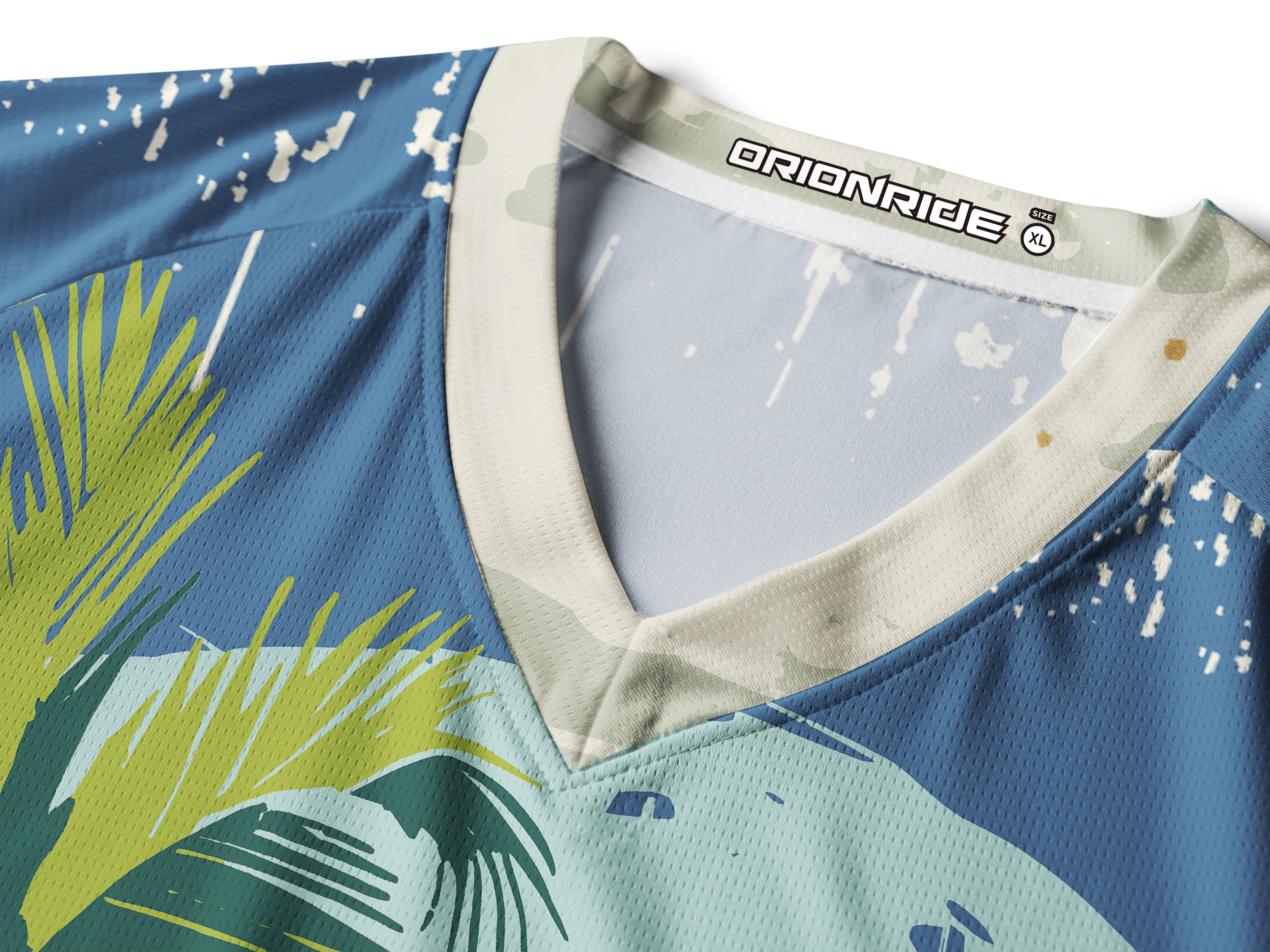 Orionride Tropical Beach Long Sleeve Downhill Jersey