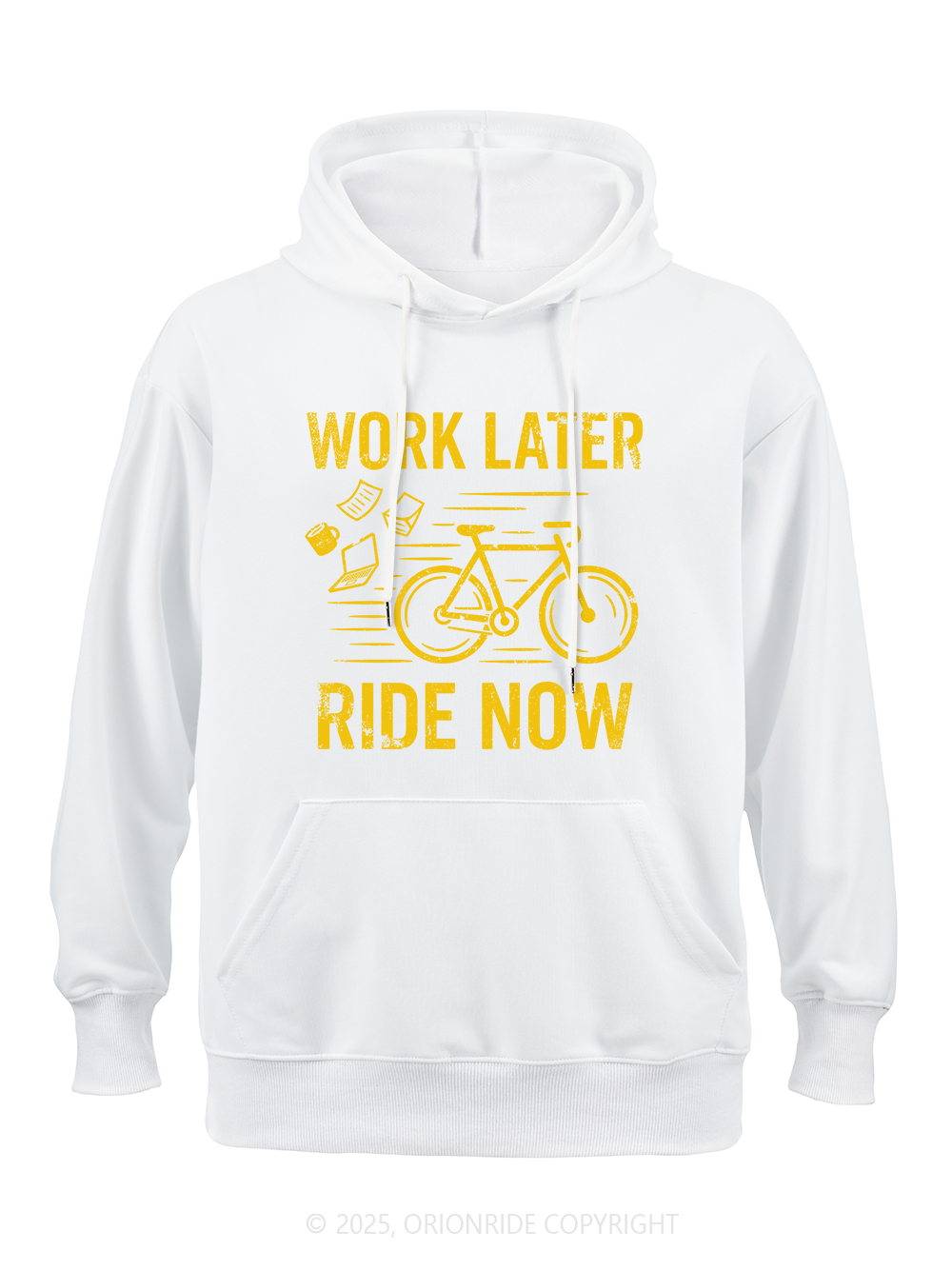 Orionride Work Later Ride Now Classic Hoodie