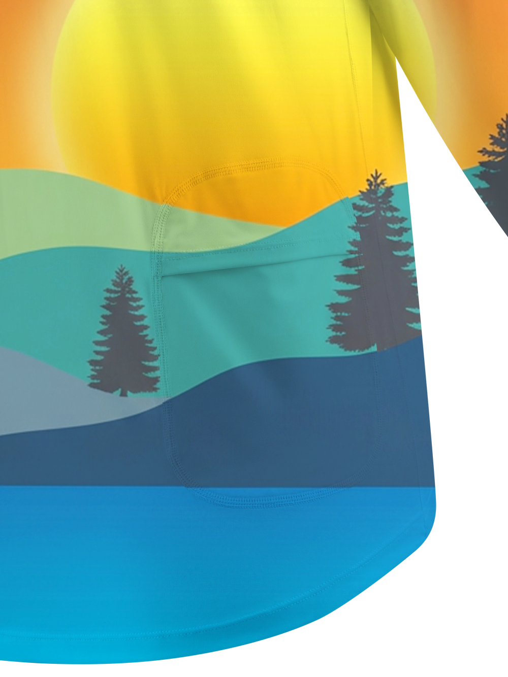 Orionride Warm Lake Sunset Women's Quick Dry Downhill Jersey