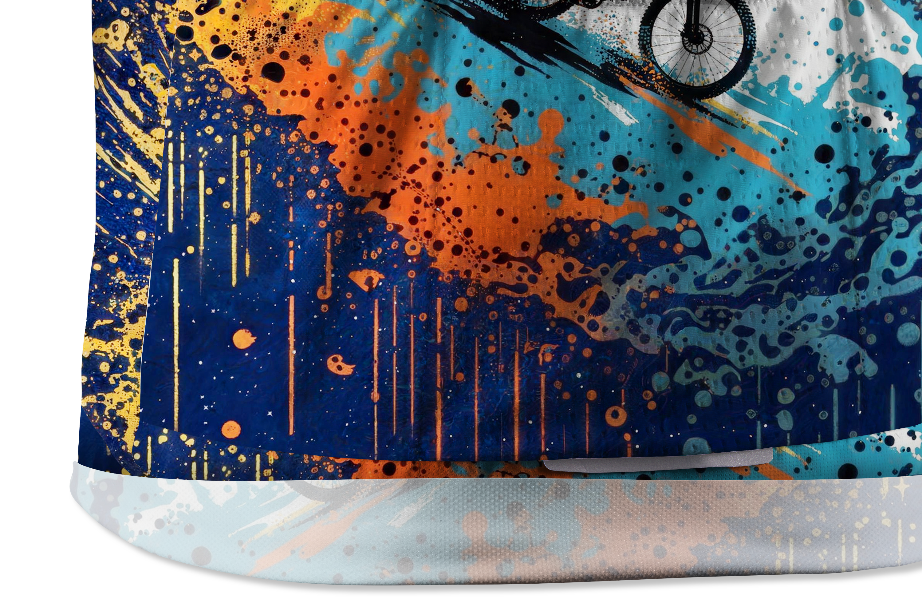 Orionride Cycling In Ink Splashes Short Sleeves Cycling Jersey