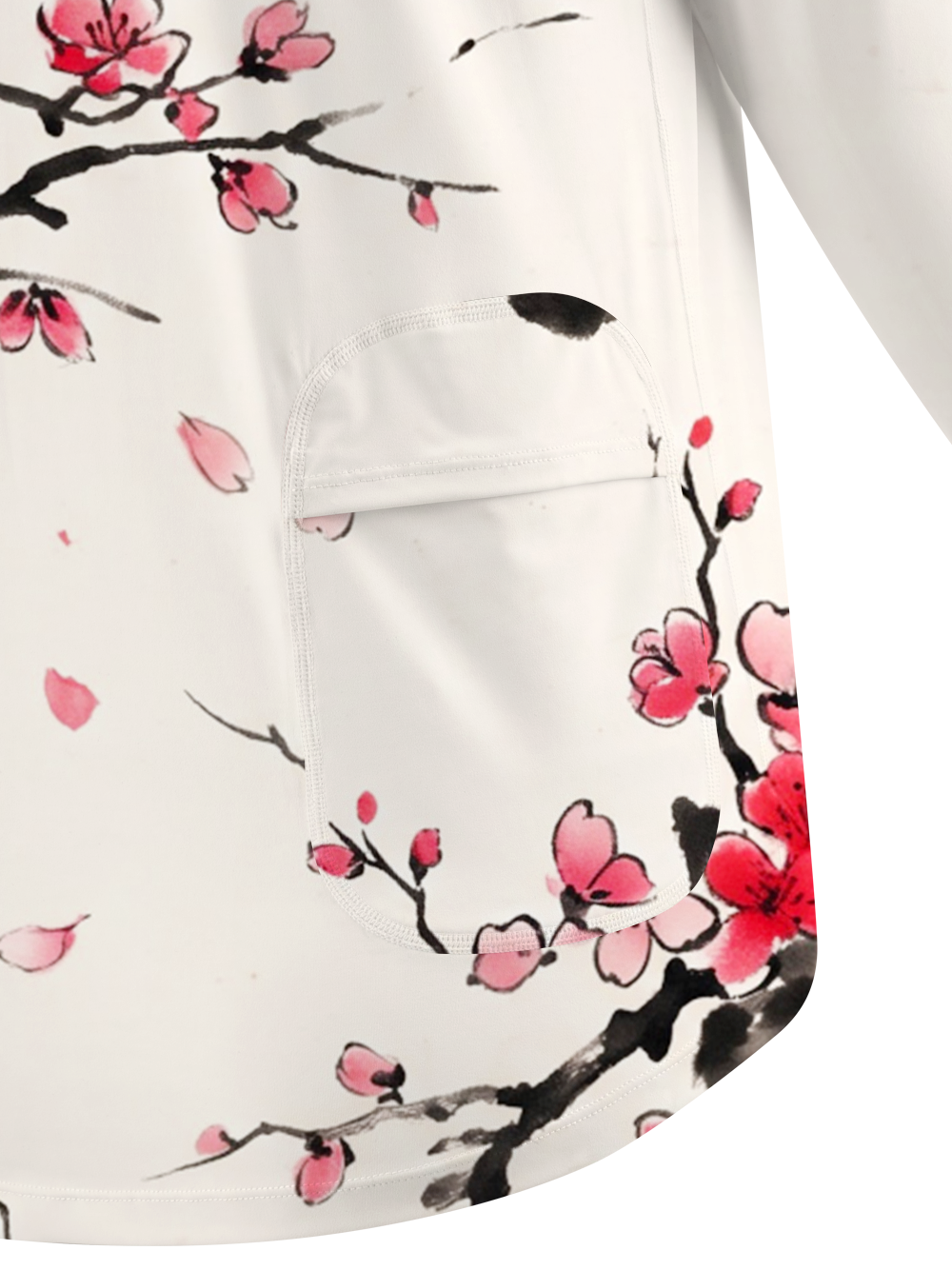Orionride Ink-Wash Peach Blossoms Women's Quick Dry Downhill Jersey
