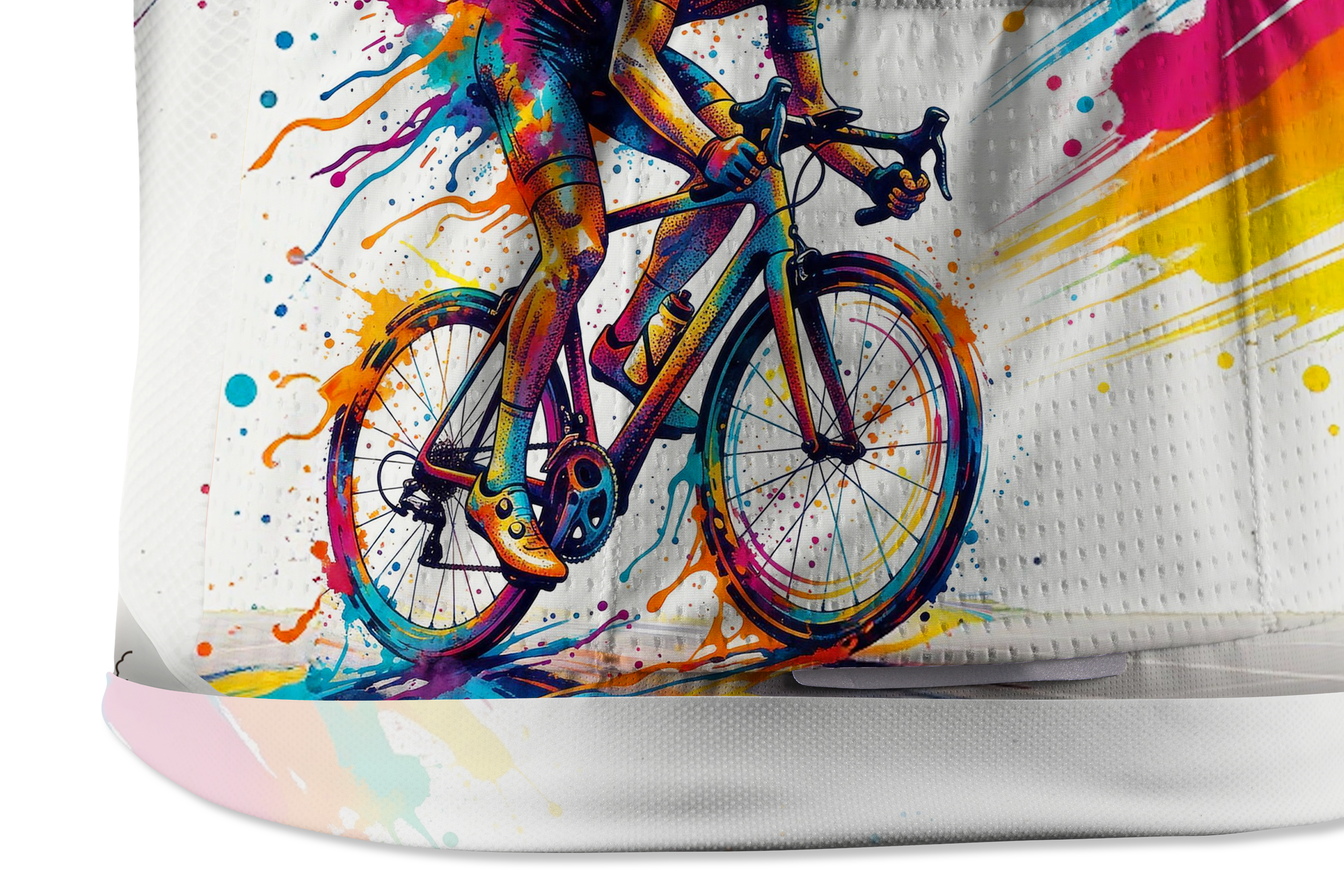 Orionride Ink Splash Cyclist Short Sleeves Cycling Jersey