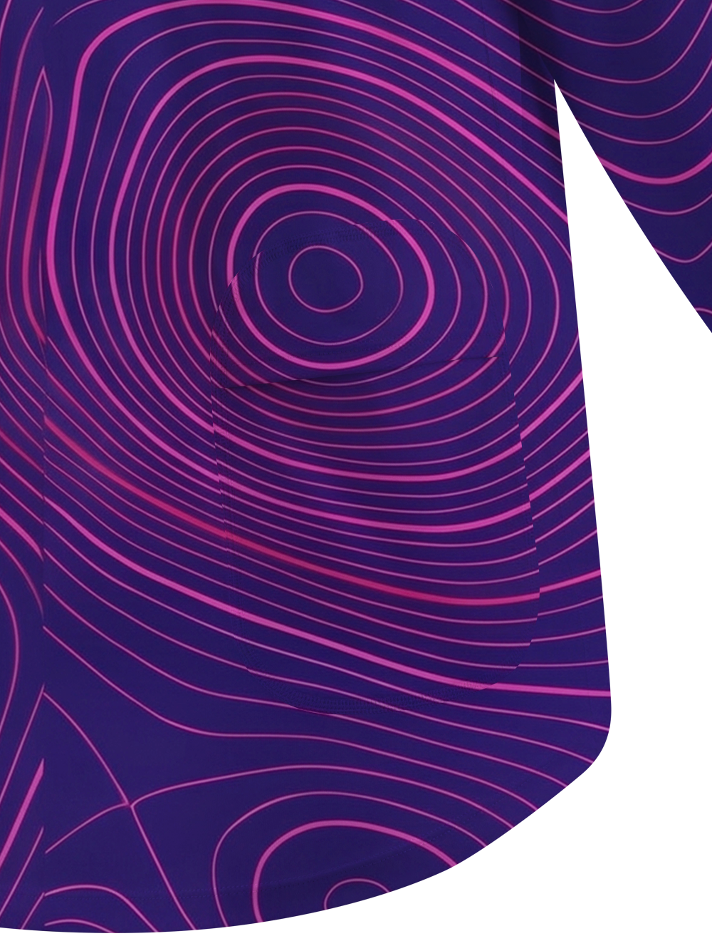 Orionride Purple Topographic Lines Women's Quick Dry Downhill Jersey