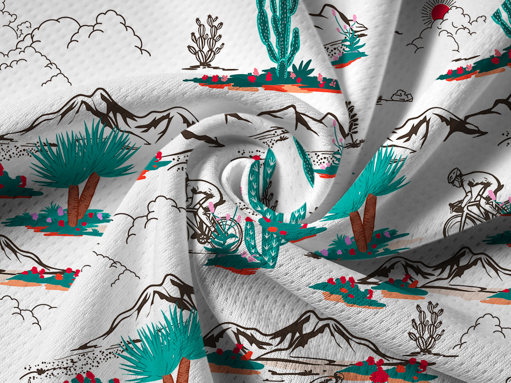 Orionride Cactus Cycling Long Sleeve Half Zipper Mountain Bike Jersey