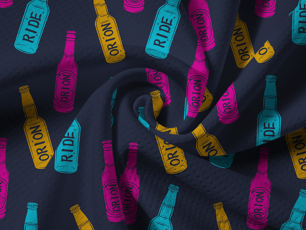 Orionride Bicycle Beer Long Sleeve Half Zipper Mountain Bike Jersey