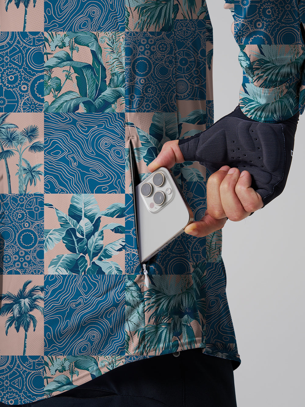 Orionride Passionate Coconut Men's Stretchy Breathable Long Sleeve Gravel Shirt