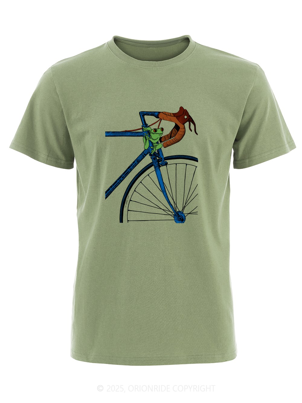 Orionride Funny Frog Short Sleeves Bike T-Shirt