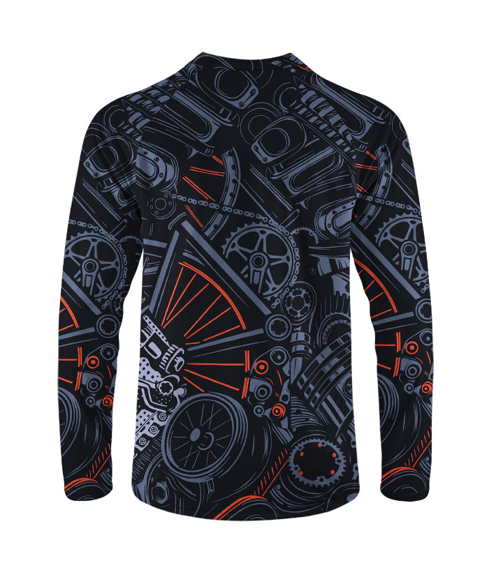 Orionride Metal Parts Long Sleeve Downhill Jersey