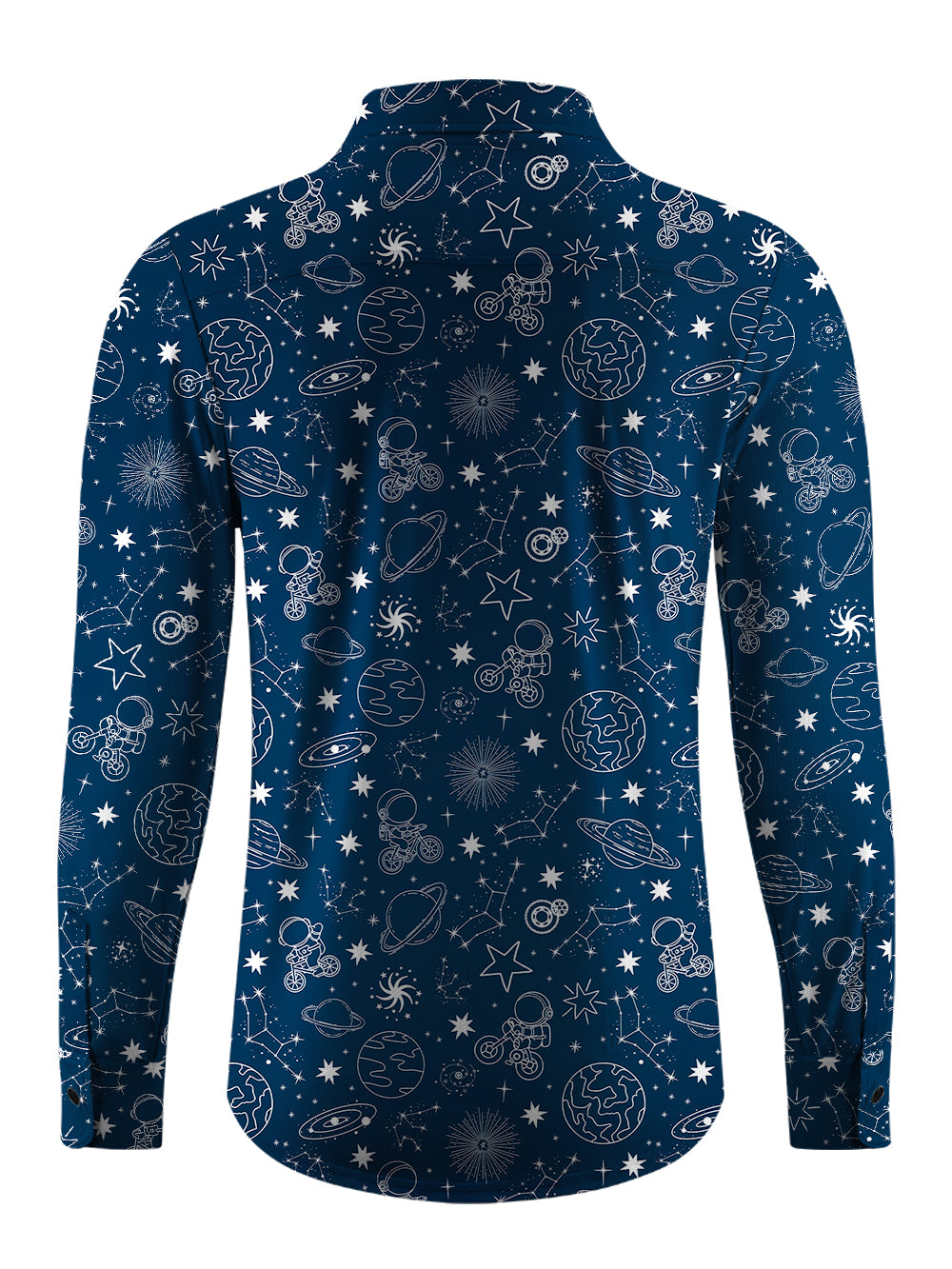 Orionride Space Journey Men's Stretchy Breathable Long Sleeve Gravel Shirt