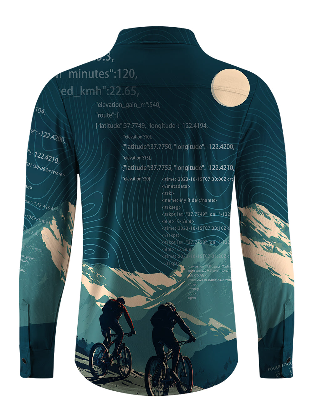 Orionride Travel Together Men's Stretchy Breathable Long Sleeve Gravel Shirt