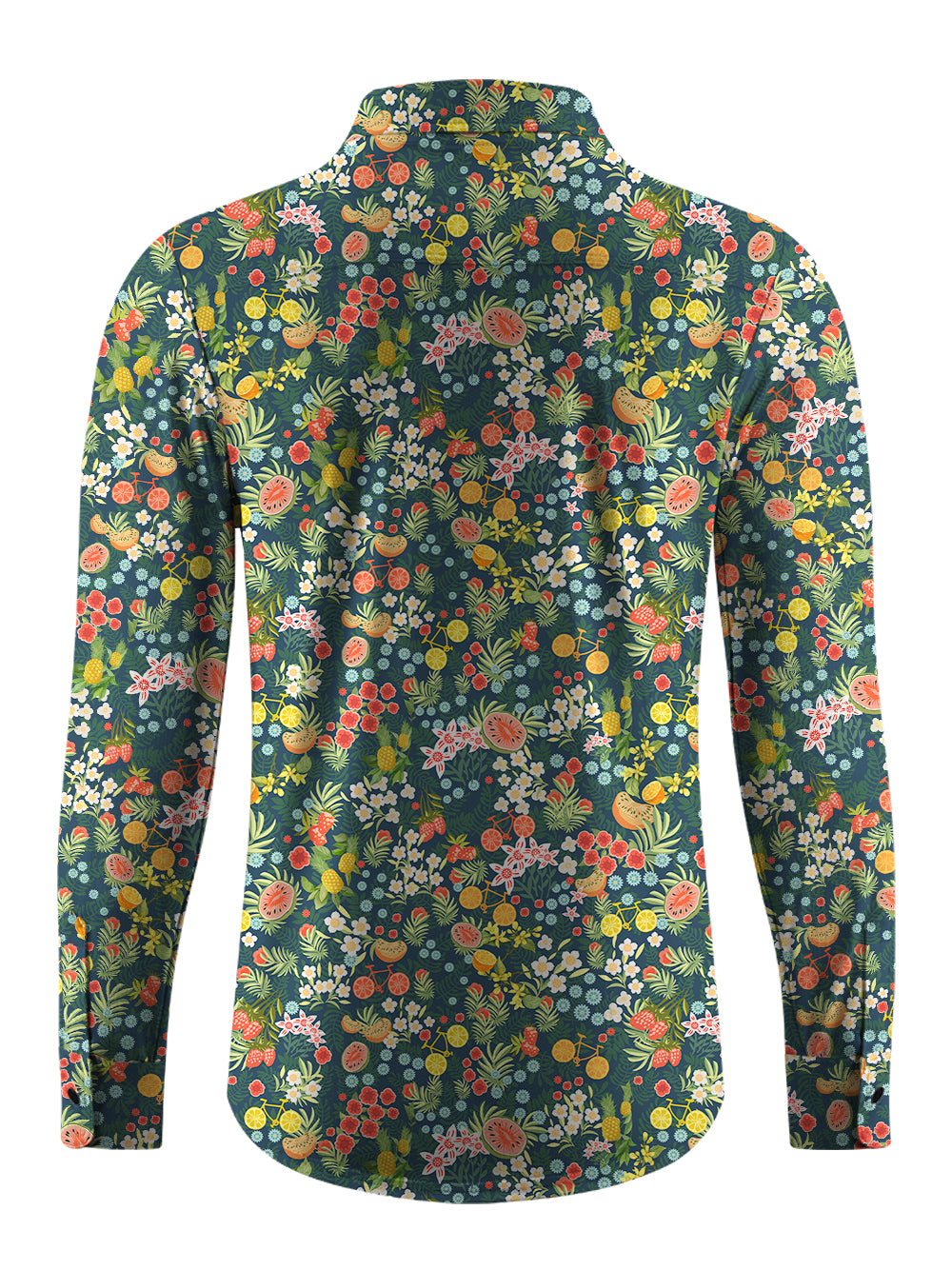 Orionride Juicy Fruit Men's Stretchy Breathable Long Sleeve Gravel Shirt