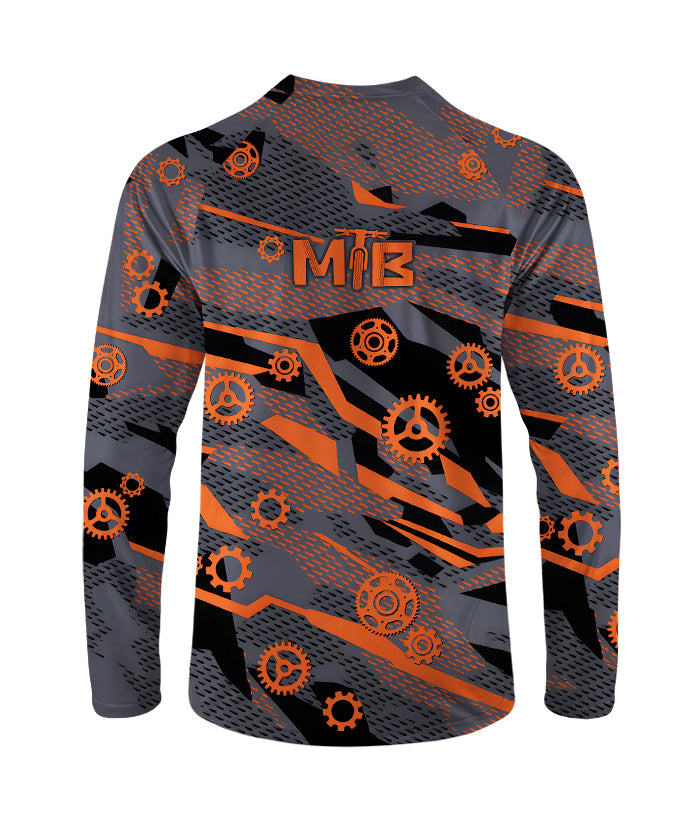 Orionride Burning Gears Long Sleeve Downhill Jersey