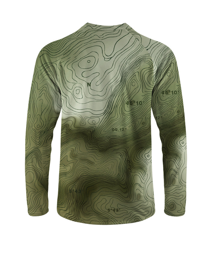 Orionride Outdoor Contours Long Sleeve Downhill Jersey
