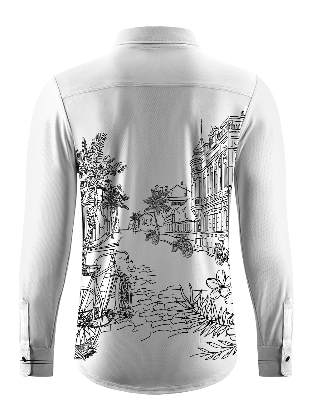 Orionride Bicycle Street Men's Stretchy Breathable Long Sleeve Gravel Shirt