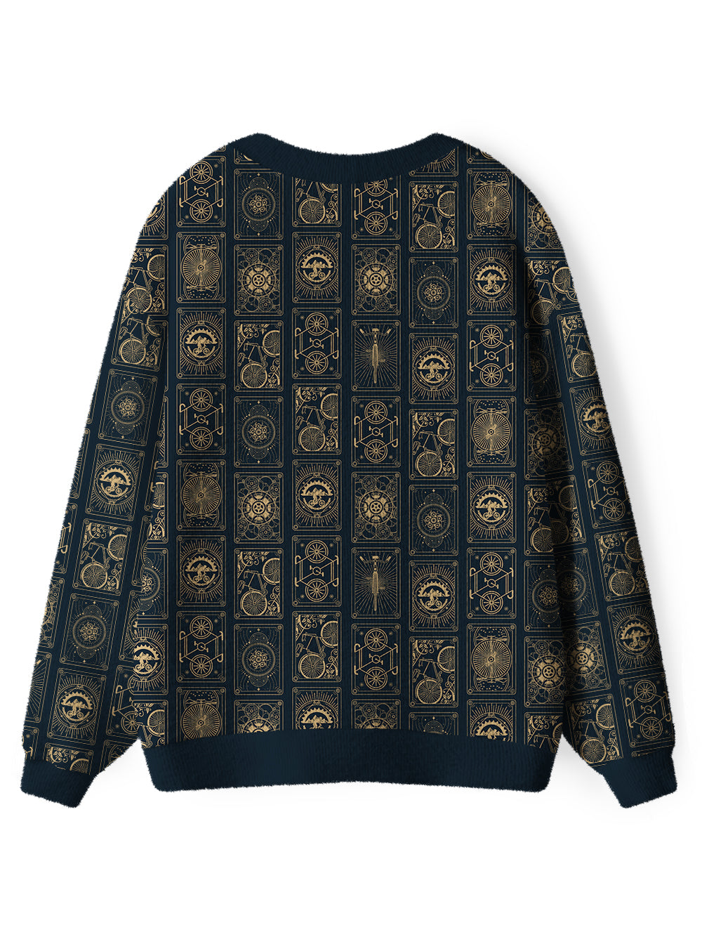 Orionride Bicycle Cards Men's Cardigan Knit Sweaters