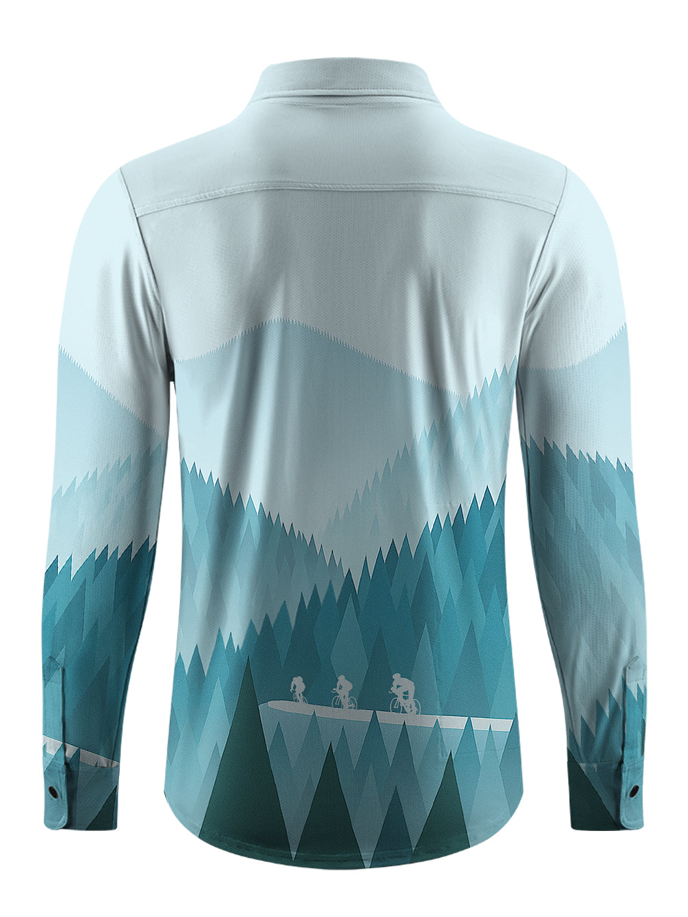 Orionride Through The Mountains Men's Stretchy Breathable Long Sleeve Gravel Shirt